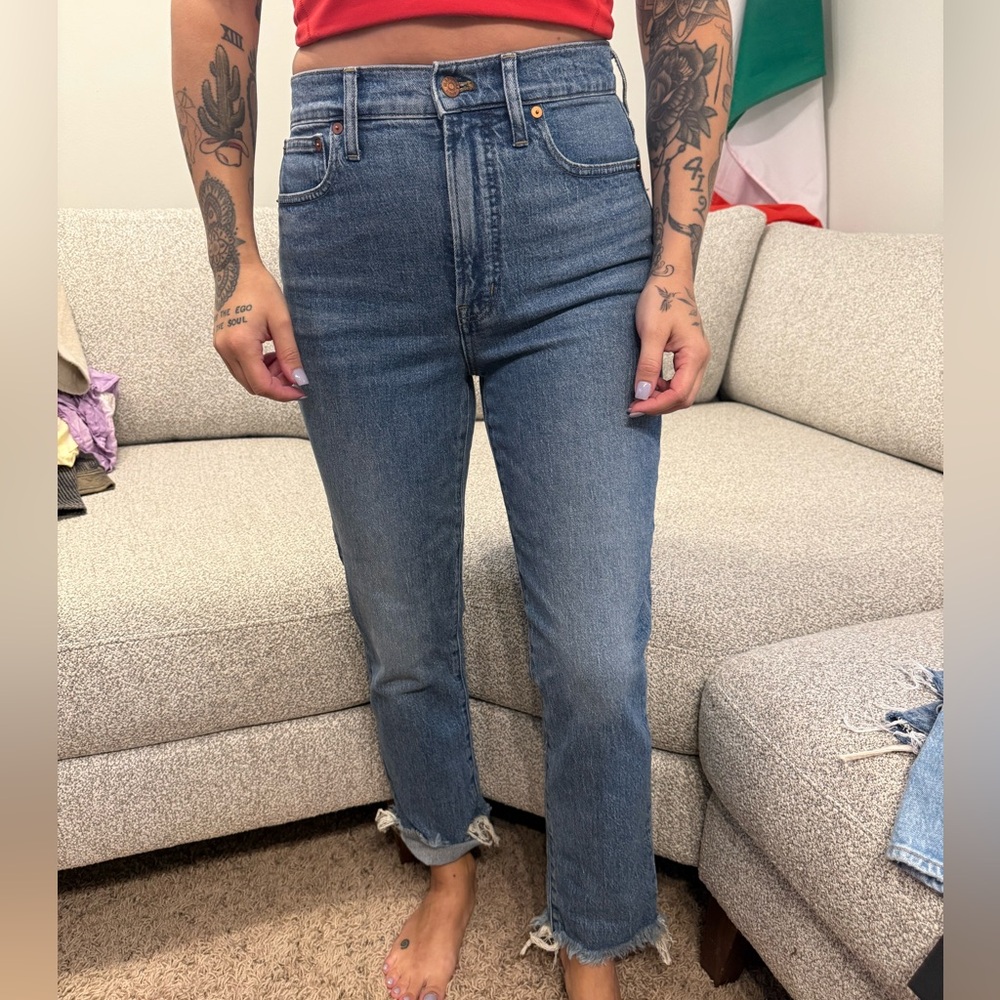 Madewell Classic Straight Leg Denim Jeans
